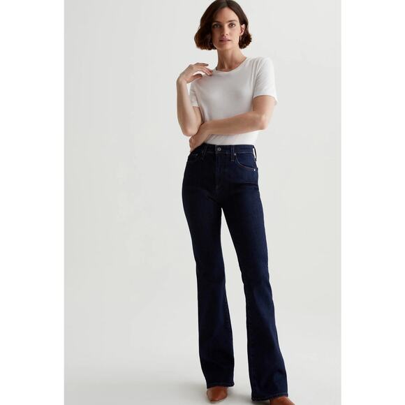 Ag Adriano Goldschmied Denim - AG Adriano Goldschmied Farrah Boot High Rise Jeans 31x32 Dark Denim Retails $225